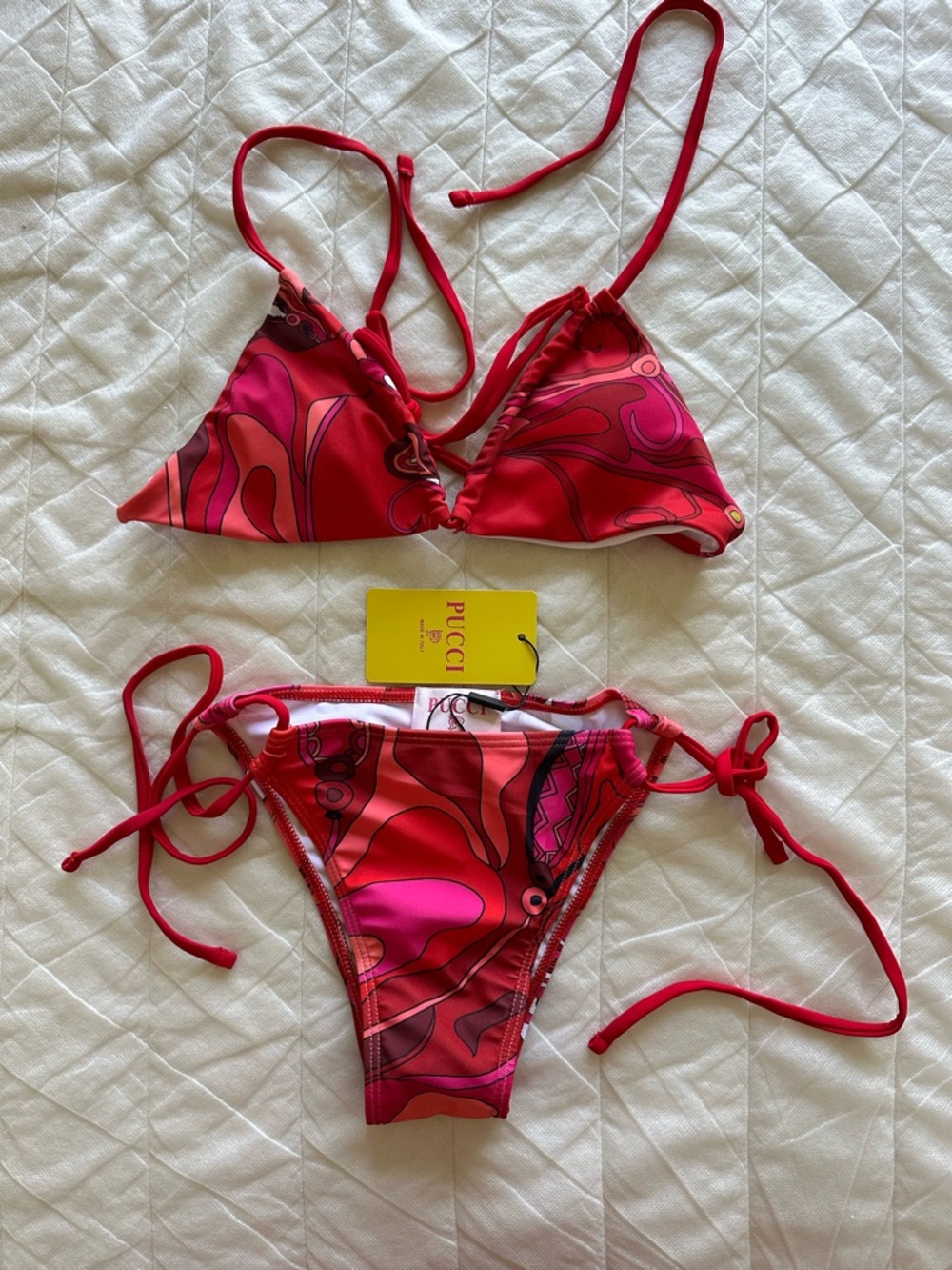 Emilio Pucci Red Bikini Set